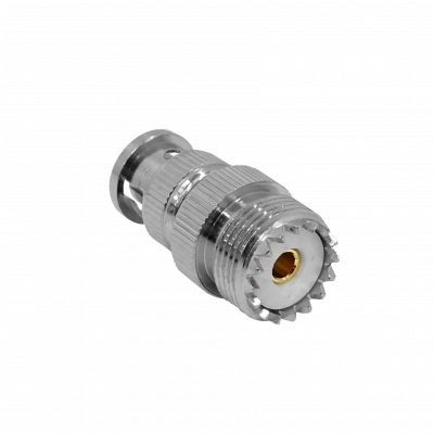 BMUH Conector-BNC-Macho UHF-Hembra/PL259-Hembra Adaptador Unión Coaxial