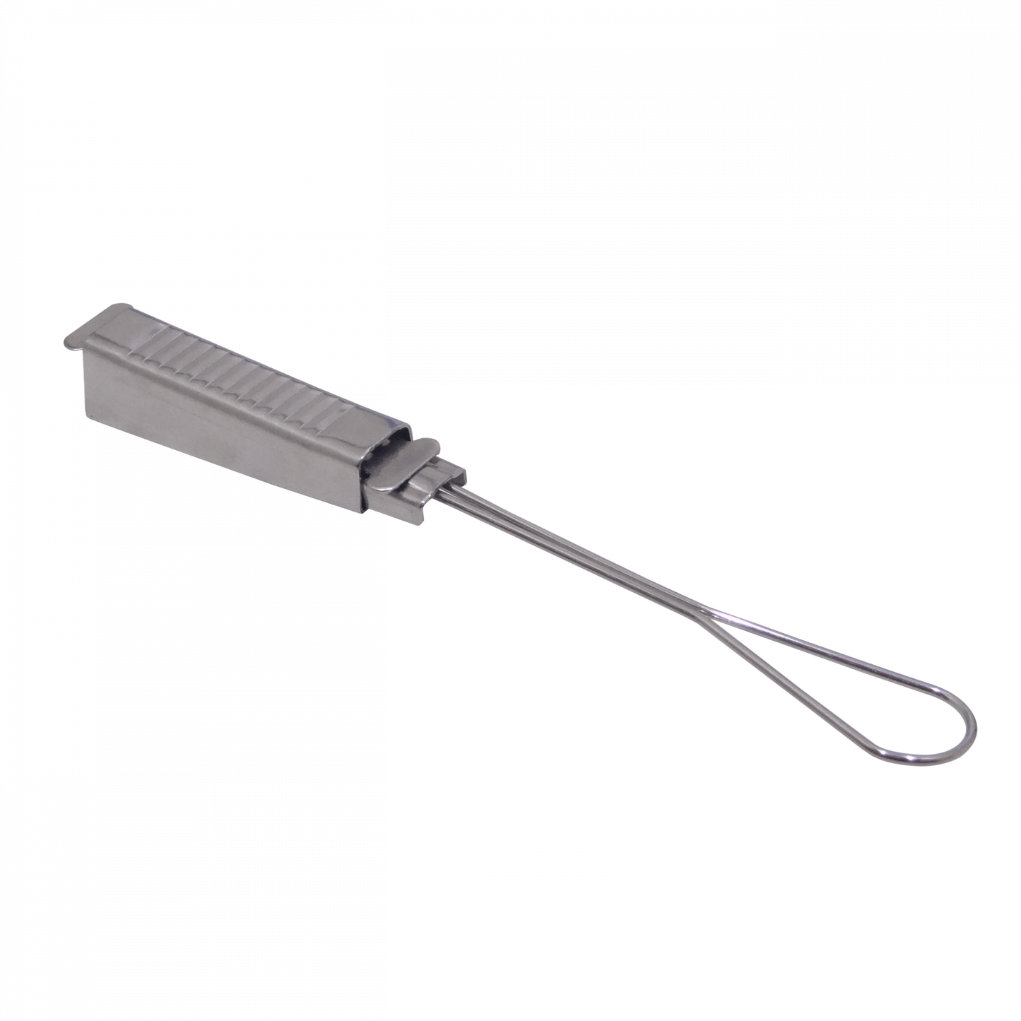 MORDAZA-DROP Abrazadera de Retención 20cm para Cable Drop de Fibra Óptica en Poste 17x18mm 3-unidades