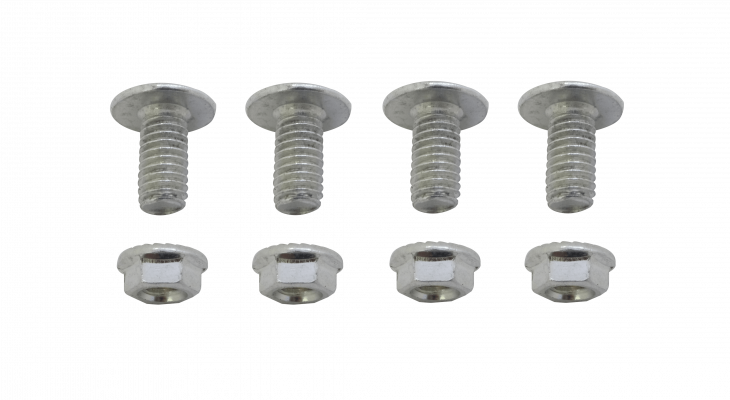 M6-4T LINKMADE 4-pares Tornillo-Tuerca sin-Jaula 10x19/32 Longitud-12/15mm Perno
