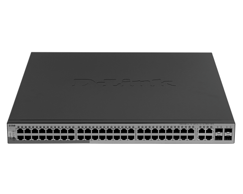 DGS-1210-52P D-LINK 48-1000-PoE+ 4-SFP tot-370W Switch Smart Rack req-Cable-C13