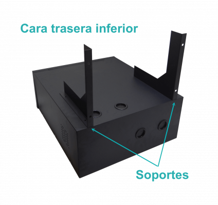 RK04-6LF LINKMADE Gabinete de Pared para Rack 4U 60cm de Profundidad Puerta Metálica de Seguridad Color Negro