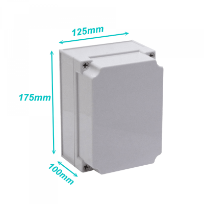 TJ-AG-1217-1 TIBOX 125x175x100mm Cubierta-Gris Envolvente Gris Plastico IP66 RoHS