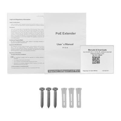 PFT1300 DAHUA Extensor Mini Switch 1-100/in 2-100-Poe/out Cascada Riel-DIN
