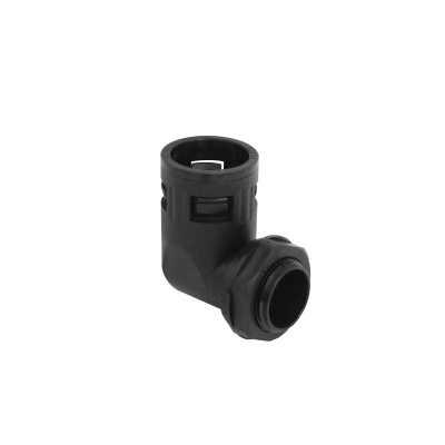 FLEP25-SC 25mm Curva Derivación Caja Empalme Ajuste p/Tubo Corrugado Plástico Negro