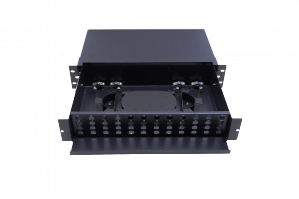 CFR48CL-D LINKMADE Panel-Deslizable 48-conectores-SC 96-conectores-LC Bastidor-Fibra-Óptica 2U requiere-Adaptadores 48-Fusiones