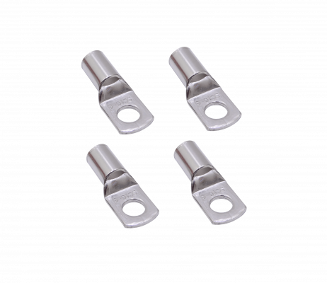 SC16-6 Terminal de Ojo de 6,5mm para Cable de 16mm2 en Paquete de 4 Piezas de Cobre Estañado