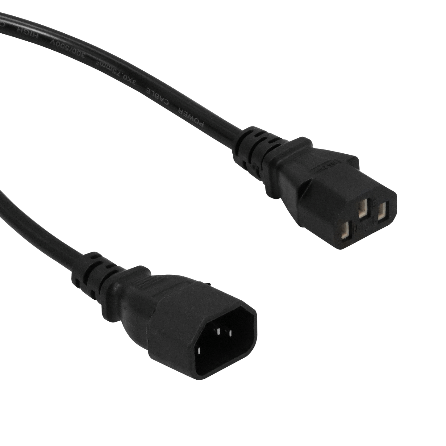 NCMC ULINK Cable de Alimentación Macho-Hembra C13 a C14 3x0,75mm2 6A Longitud 1,8 Metros