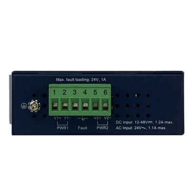 ISW-501T PLANET 5-100 Conmutador Industrial no gestionable Carril-DIN 12-48VDC 24VAC Doble