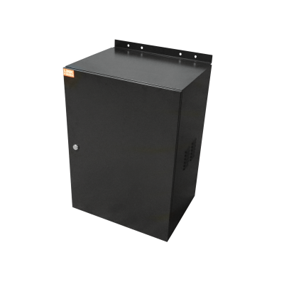 RK17-4E LINKMADE Armario de Seguridad 17U 45cm de Fondo Negro con 2 Ventiladores y 1 Repisa