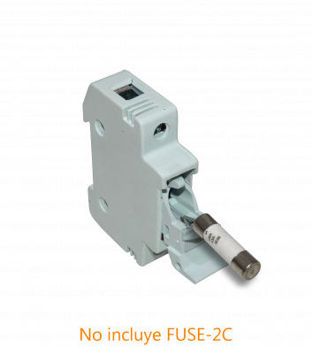 FUSE-B3 Portafusible Cilíndrico 1x32A 10x38mm2 E91/32 660V para Montaje en Carril DIN