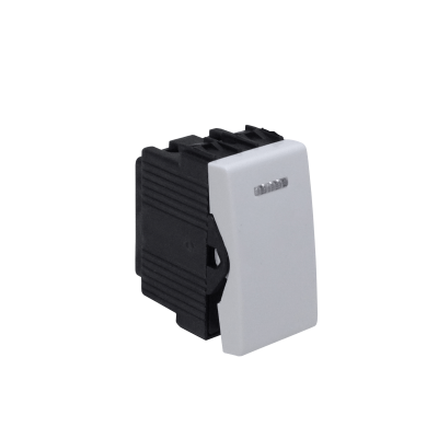 KEP-B Interruptor bipolar blanco KALOP de 4 pines, tamaño 9/12, 10A 250V, requiere base KEP-A, modelo KL40175