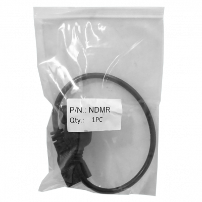 NDMR C20-Macho I-Hembra Cable Alimentación Negro 0,5mt Tipo-I=Argentina/Australia