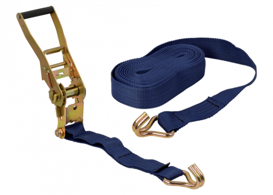 LIN-10MT 10mt Ancho-50mm Cuerda de Carga Polipropileno Eslinga Amarre c/Rachet