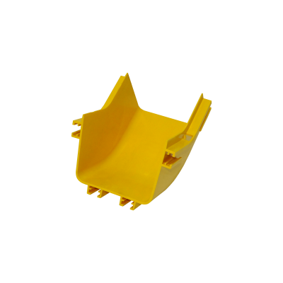 CCA-120-AI 120x100mm Angulo 45º Interior Amarilla PC+ABS LSZH Macho