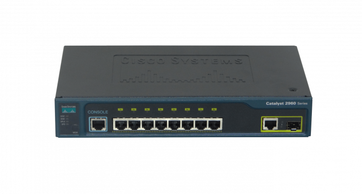 WS-C2960-8TC-L CISCO REFACC 8-100 1-SFP-Combo-1000 Console Desktop-Magn Switch Admin