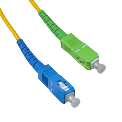 JFSAC15X Cable de Fibra Óptica Simplex Monomodo SM 9/125um de 3mm SC/APC a SC/UPC 15 Metros