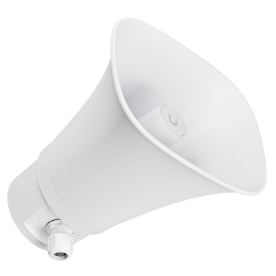 UP-AI-HORN-W UI Alarma Sonora Blanca 15 Vatios 120 Decibelios IP66 10/100 Mbps requiere-Energía Reforzada Unifi Defensa