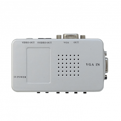 VGARCA Adaptador VGA-H-entrada RCA-H-salida SVIDEO-salida req-5V-USB-AH
