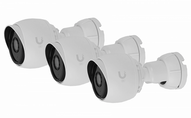 UVC-G5-BULLET-3 UBIQUITI 3 unidades Tipo Proyectil 84x45º 1-100 1512p IK04 IPX4 Cámara Infrarroja Micrófono req-PoEaf