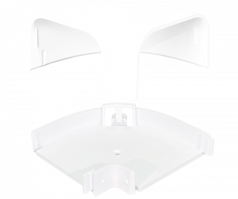 UACC-CRE UBIQUITI Canaleta Esquinera Plana 68,4x38,8mm Blanca para Ocultar Cableado de Dream Wall