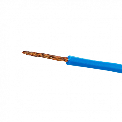 1X26A cable unipolar azul 1x26AWG cobre 0,13mm² bobina 100 metros conductor aislado PVC flexible 7 hilos x 0,15mm