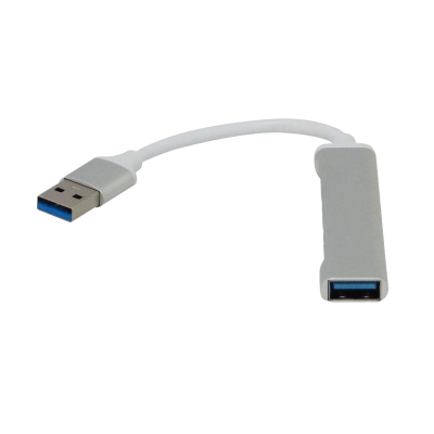 HUB-34 Concentrador USB 3.0 de 1 puerto A macho a 4 puertos A hembra, 4 salidas, sin soporte para alimentación externa