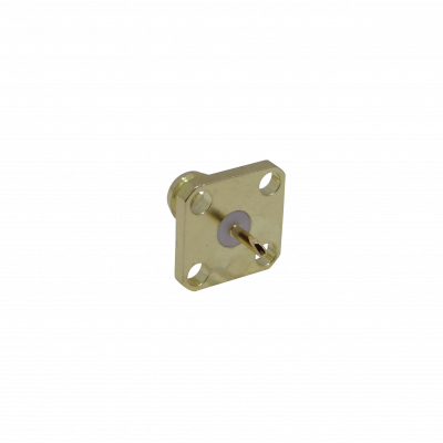 SHC4 Conector-SMA-Hembra Chasis-4perforaciones Panel Conector para Soldar