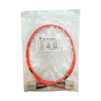 JFMCC1 Cable de fibra óptica dúplex multimodo OM1 SC-SC de 1 metro, 62.5/125 µm, diámetro 3 mm, cubierta LSZH