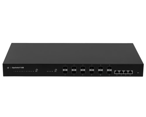ES-16-XG UBIQUITI 12-SFP+10G 4-10G Console-RJ45-RS232 Switch Rack Admin AC/DC