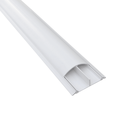 CC-P10025 LINKCHIP Canaleta Plástica de Suelo Blanca 100x25mm 2 metros 2.15mmx1.90mm PVC