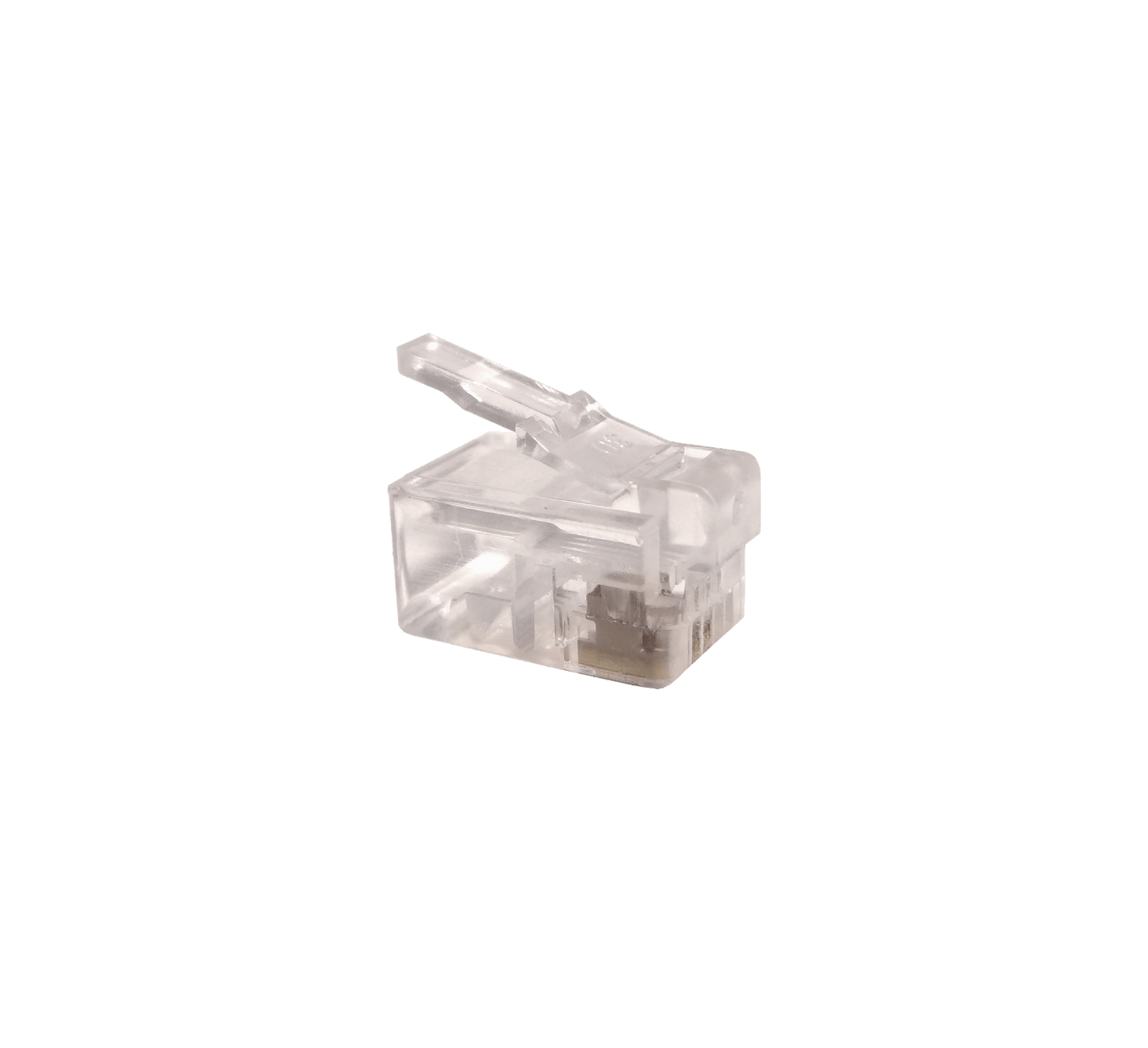 RJ9-10U 10 Piezas RJ9 RJ10 RJ22 Macho 4P4C-7,7mm Conector para Auricular Crimpable