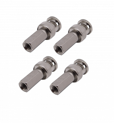 BM-A59 Pack de 4 Conectores BNC Macho Atornillables para Cable RG-59.