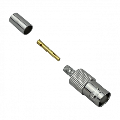 BH2C Conector BNC-Hembra para Crimpar para cable LMR195 RG58 RG142 RG223 RG400