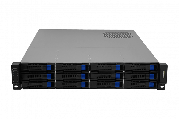 RAG-2US LINKMADE Caja de Almacenamiento 2U para Rack 12x3,5 Hotswap MATX Necesita Fuente ATX