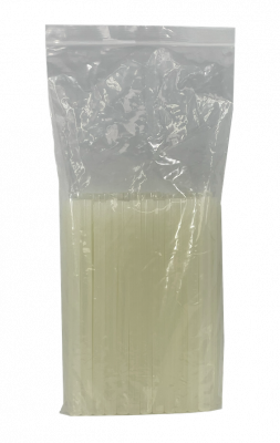 GLUE-11 Barras de adhesivo termofusible transparente de silicona de 11 mm x 20 cm, paquete de 50 unidades, diámetro 7/16 pulgadas
