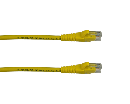 CP6M-50L. LINKMADE Cable de Interconexión CAT6 5mt Amarillo LSZH Moldeado Estructura Multifilar