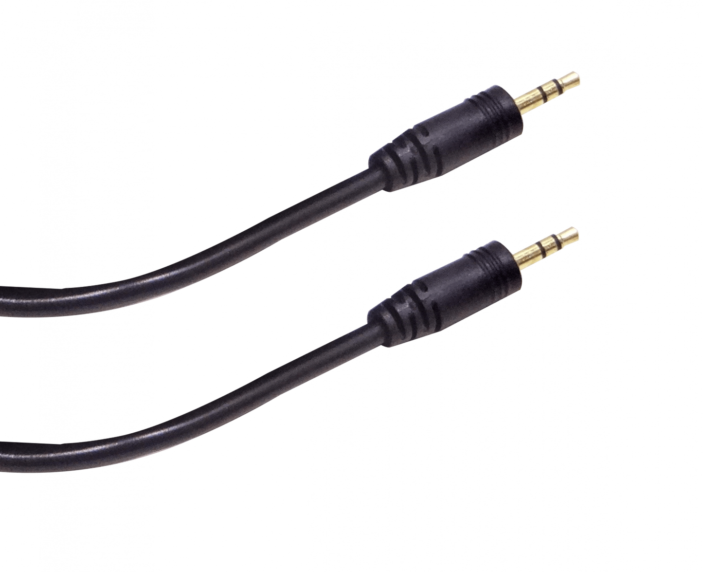 AUDIO-10M Cable de audio negro macho a macho 3,5mm plug-phone 1/8 de 10 metros de longitud