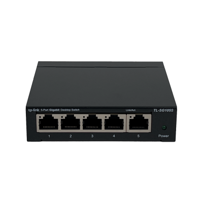 TL-SG105 TP-LINK Carcasa Metálica 5 Puertos 10/100/1000 Mbps Switch No Administrable No Montable en Rack Formato Compacto