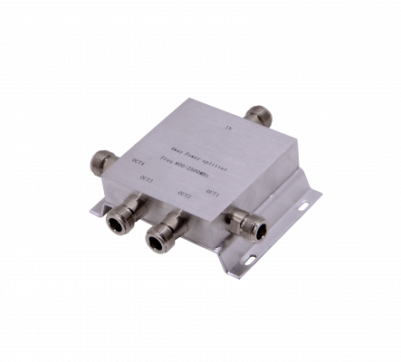 SCW04N Divisor de señal RF de 5 salidas tipo N hembra, rango de frecuencia 380-2500 MHz (0,38-2,5 GHz) compatible con 2,4 GHz