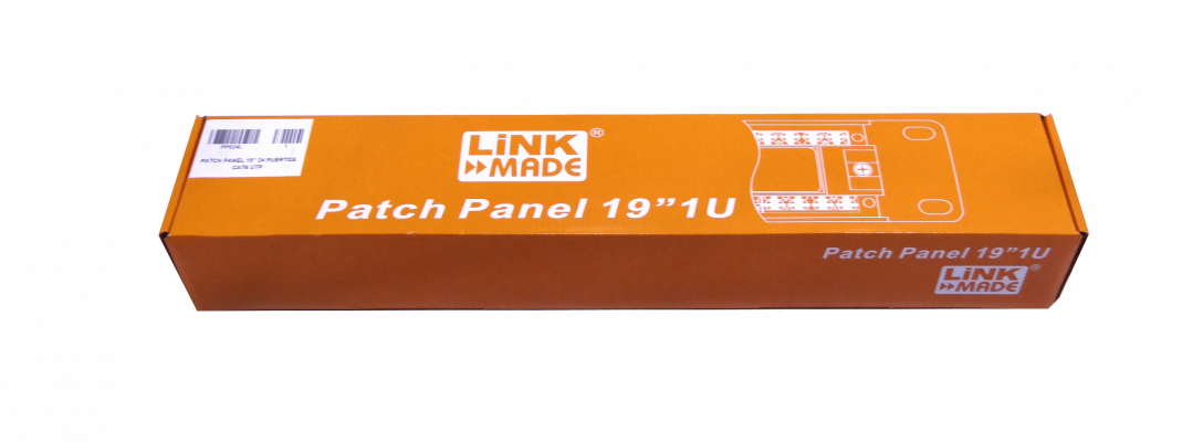 PP624L LINKMADE 24-RJ45 CAT6 UTP PATCHPANEL 1U CERTIFIC UL