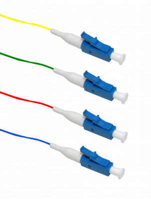 JFSL-4 LC/UPC SM 1,5m 4-unidades Pigtail 150cm 0,9mm 1.5m Monomodo 9/125um