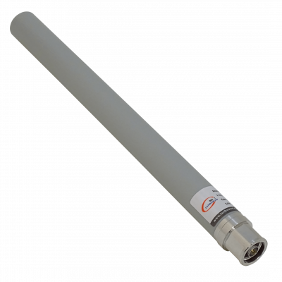 ANT-256 Antena Omnidireccional 4dBi (2,4-2,48GHz) / 6dBi (5,15-5,85GHz) Conector N Macho 20x220mm