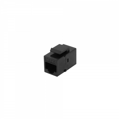 KC6N Negro CAT6 UTP Copla RJ45-RJ45 Keystone Feedthrough