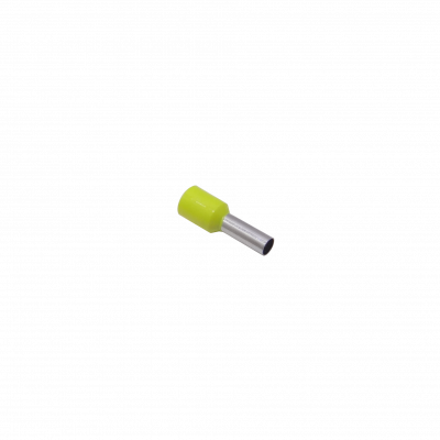 E4009-M Terminales Aislados de Virola Amarilla 4,0mm² 9/16mm Calibre AWG12 para Crimpar Bolsa de 100 Unidades