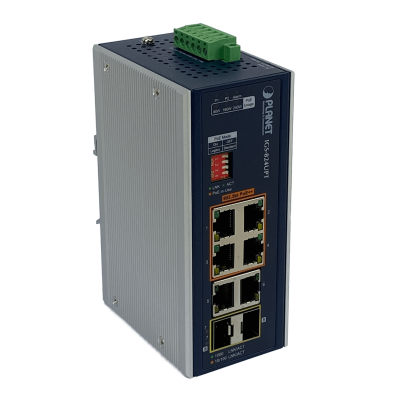 IGS-824UPT PLANET 4-1000-PoE++ 2-1000 2-SFP 240W-tot CarrilDIN Conmutador Industrial 8p
