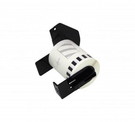 DK2113 BROTHER 62mm 15,2mt Negro sobre Transparente-Continuo Adhesivo p/QL