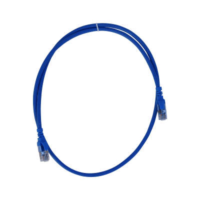 C6AA-10 LINKMADE Cable de red Cat6a U/FTP multifilar de 1 metro, color azul, conector moldeado, cubierta LSZH