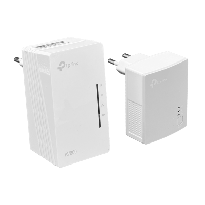 TL-WPA4220KIT TP-LINK Kit Powerline AV600 compuesto por adaptador WPA4220-WiFi-N300/puerto 2-100 y extensor PA4010-300MBPS/puerto 1-100