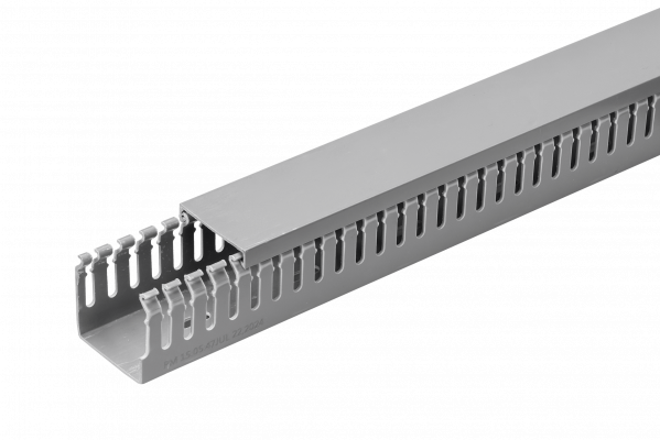 RAD-E4 Canaleta Ranurada 2mt x 40x40mm Gris para Tablero Electrico