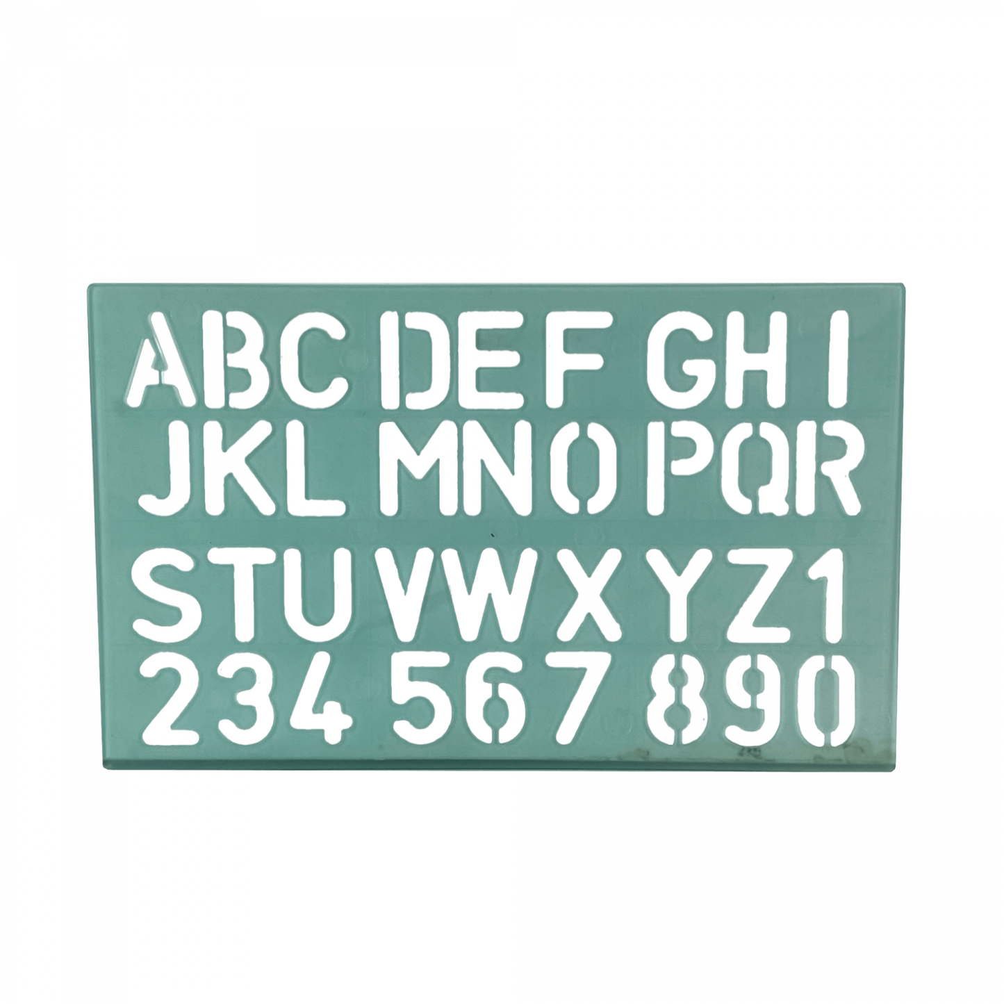 NORMOG Plantilla de Estarcir Plástica Letras y Cifras 30mm 150x240x2mm